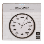 OOTB Wanduhr Skylines 30 x 30 x 38 cm