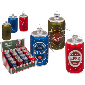 OOTB Glas-Baumhänger Beer 3-fach sortiert