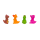 Fingerpuppen, Cartoon-Dinosaurier, 6-8 cm,
