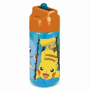 Trinkflasche Pokémon mit  Trinkhalm 430ml,  P:OS