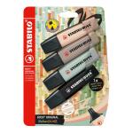 STABILO BOSS ORIGINAL NatureCOLORS 4er Blister (grünerde, beige, warmgrau, schwarz)