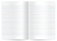 Interdruk Notizheft A5 liniert 32 Blatt Colored Line...