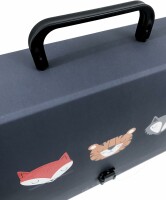 Interdruk Heftbox mit Griff für Kinder BeBe Friends blau