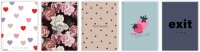 Interdruk Premium-Hardcover-Notizbuch A7 80 Blatt...