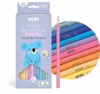Interdruk Farbstifte BEBE 12 Stück pastellfarben