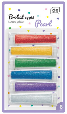 Interdruk Loser Glitter/Glitzer  6x7g Pearl