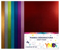 Interdruk Bastelschaum Metallic 8 Stck sortierte Farben