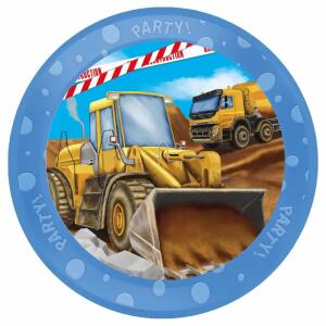 Partyteller Construction  D21cm, wiederverwendbar,, Procos PROCOS