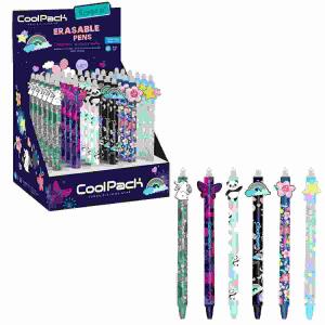 Stift radierbar  Girls, 6fach sortiert, 6fach sortiert, die Silikonspitze am Schaftende ermöglicht, vielfaches Korrigieren und Überschreiben, Schreibfarbe, blau, Mine: 0,5 mm CADEJU GmbH