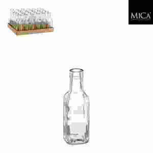 Glasflasche Skipp 16x5cm  transparent Edelman