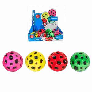 Springball 7cm  4fach sortiert, rot, grün, gelb, rosa, springt bis zu 10 m hoch, bounce, Gametime Iden-Berlin