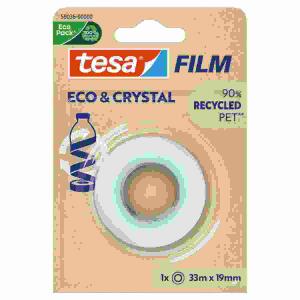 tesafilm ECO & CRYSTAL  33mx19mm, im Blister,, Film aus 90% recycled PET,, tesa TESA AG