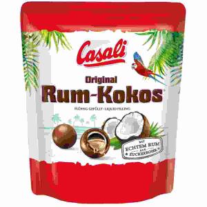 Casali Original Rum-Kokos  Dragees 175g, Dragees mit Rum-Füllung,, feine Kokosraspeln umhüllt von zarter Milchschokolade Iden-Berlin