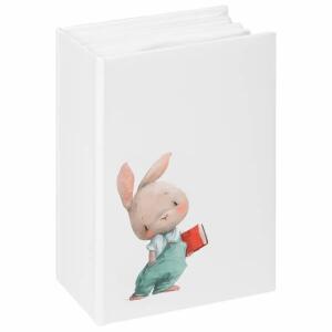 Fotoalbum 10x15cm  Minimax Hase Nosey, Hardcover-Einband mit laminiertem Kunstdruckeinband,, für 100 Fotos,, Walther Design WALTHER DESIGN