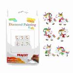 Diamond Painting Sticker  Einhorn 6er 4,5cm, Inhalt:...