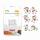 Diamond Painting Sticker  Einhorn 6er 4,5cm, Inhalt: selbstklebende Sticker, sortierte Steine,, Schale, Stift, Wachs PRACHT