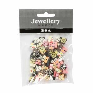 Figurperlen Tiere  1,5x10mm 60er, mit vertikaler Öffnung für selbst gemachten Schmuck,, Creativ Company CREATIV COMPANY