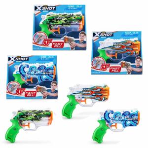 Wasserpistole X-Shot  Skins Nano Fast Fill, 3fach sortiert, Füllmenge 100 ml,, Zuru ZURU GERMANY