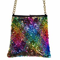 Tasche Regenbogen mit  Wendepailletten, Widmann WIDMANN...