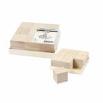 Holzwürfel 4x4x4cm 9er  mit Holztablett,, Creativ...