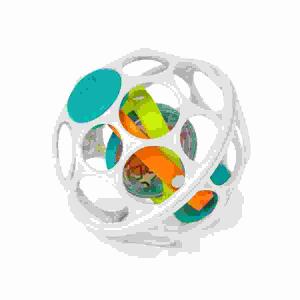 Oball Roxys Gyroskop  Rasselperlen, babysicherer Spiegel und farbenfrohe Schlaufen, BPA-frei, Abwischbar,, Maße: 10,2cm. Scandinavian