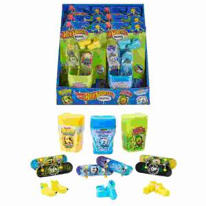 Hot Wheels Skate Gum  Container 2-Pack Asst MATTEL GMBH