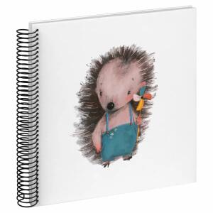 Spiralalbum 25x25cm  Igel Calisto, matt laminierter Kunstdruckeinband,, Walther Design WALTHER DESIGN