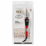 Brennmalstift 19x3cm rot  schwarz, EU-Stecker, 30 Watt,...