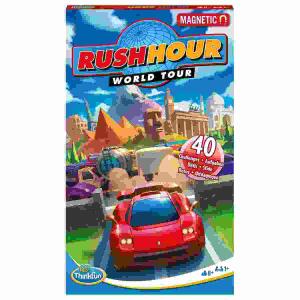 Thinkfun Magnetspiel Rush  Hour WorldTour, 16 magnetische Fahrzeuge, 1 Anleitungsheft, ab 8 Jahren RAVENSBURGER