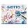 Lettering Set GIOTTO  Art Lab, Kreativ-Set mit 10x GIOTTO Turbo Soft Brush Stiften,, 1x GIOTTO Turbo Maxi Stift, 1x Bleistift HB mit Radierer,, 12x GIOTTO Aquarellfarben mit Rundpinsel,, 1x Canson A4 Block 200g 20 Blatt,, 1x Buchstabenschablone, 1x Kreati