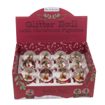 OOTB Schneekugel Rentier & Weihnachtsmann