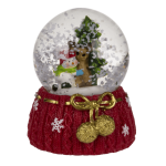 OOTB Schneekugel Rentier & Weihnachtsmann