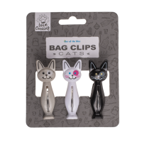 Verschlussclips, Katzen, 7 cm,