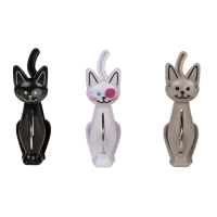 Verschlussclips, Katzen, 7 cm,