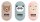 Interdruk 3xRadiergummi Oval BeBe Friends Girls in 3 Motiven