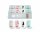 4x Interdruk Radiergummi Oval BeBe Pastellfarben in 4 Motiven
