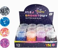 Interdruk Glitzerkleber Glam im Display 12x20g