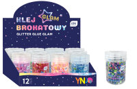 Interdruk Glitzerkleber Glam im Display 12x20g