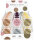 4x Interdruk Stickerrolle/Aufkleberrolle Glam in 4 Motiven