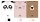 Interdruk 10x Notizheft B6 32 Blatt blanko/unliniert mit farbigen Blättern 90g/m² BeBe Girls