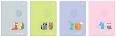 Interdruk 10x Notizheft A6 blanko/kariert 32 Blatt 90g/m² BeBe Friends