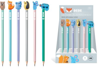 Interdruk Bleistift mit Topper BeBe (6 Stück)