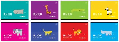 10x Interdruk Zeichenblock A4 20 Blatt 120g BeBe Kids