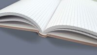 Interdruk 5x Hardcover-Notizbuch A4 kariert 96 Blatt 90g/m² Akademie