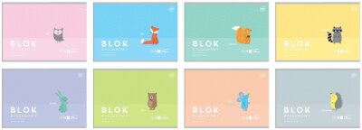 10x Interdruk Zeichenblock A4 20 120g BeBe Kids Pastellfarben