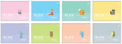 10x Interdruk Zeichenkartonblock A4 10 Blatt 240g BeBe Kids