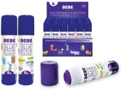 24x Interdruk Bastel-Klebestift BeBe Kids 8g im Display