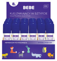 24x Interdruk Bastel-Klebestift BeBe Kids 8g im Display
