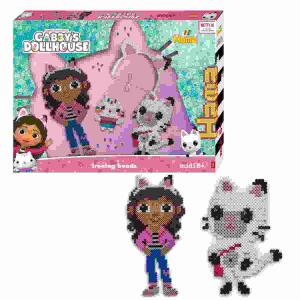 Bügelperlen Kreativset  GABBYS Dollhouse, Inhalt: 4000 Bügelperlen, 2xquadratische Stiftplatten,, 1xFaden, 1xMotivvorlage, 1xAnleitung, 1xBügelpapier,, in Geschenkbox, ab 5 Jahren