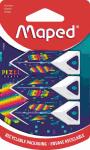 Radierer PYRAMIDE  PIXEL PARTY 3er